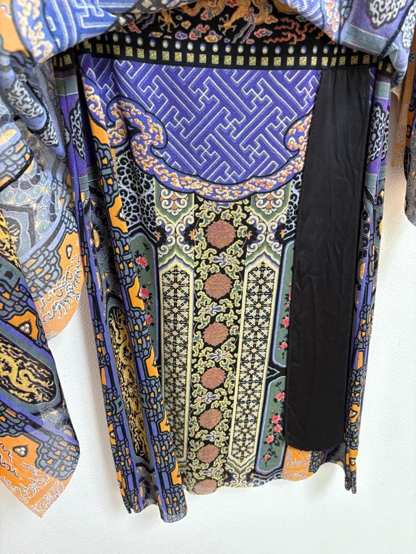 VIVIENNE TAM 短冊 スカート パワーネット 総柄 0 Sサイズ