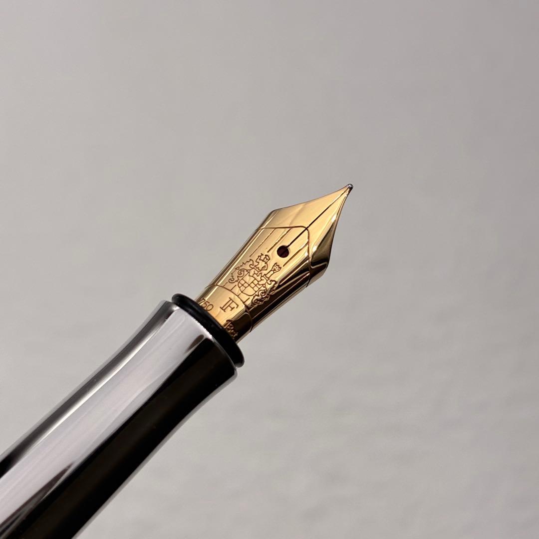 ファーバーカステル 万年筆 146551 ギロシェ インディゴ 18K 細字 F