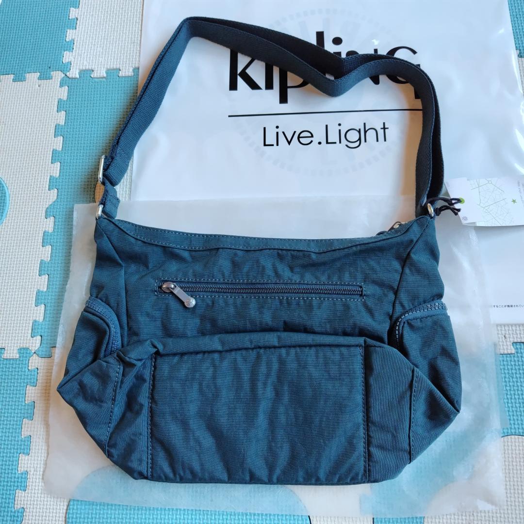 【新品・未使用】Kipling ダークブルー ショルダーバッグ　キプリング