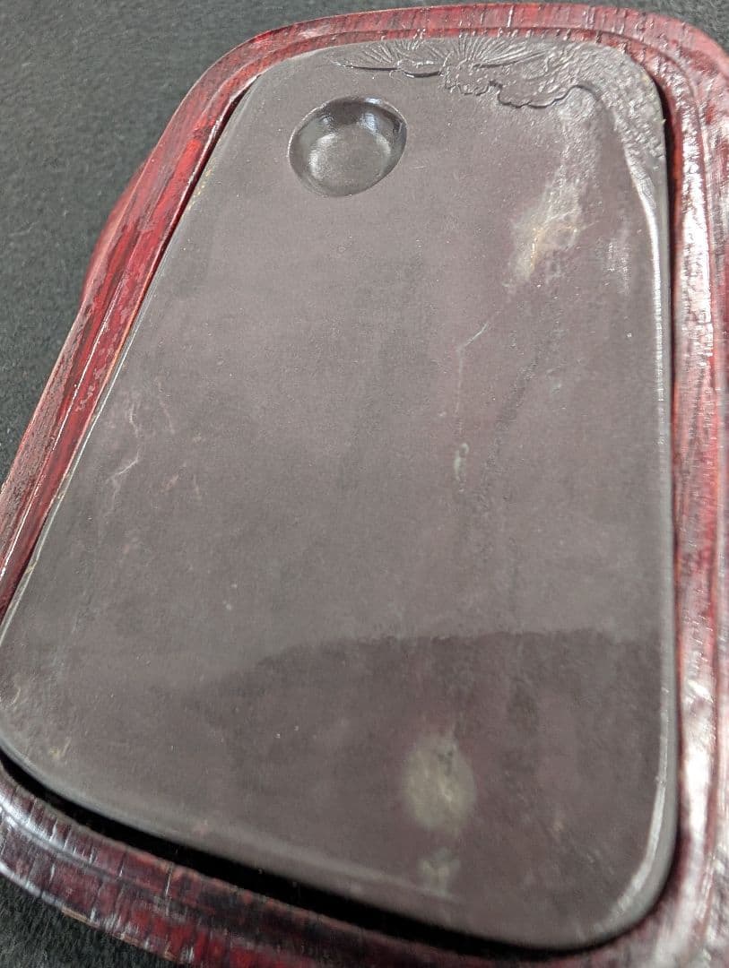 端渓　中国　硯　水巌　水裂紋　老坑　坑仔巌　麻子坑