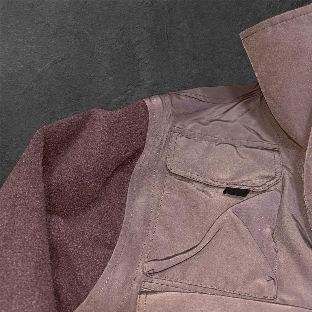 South2 West8取り外しスリーブギミックジャケット多機能ポケット刺繍ロゴ