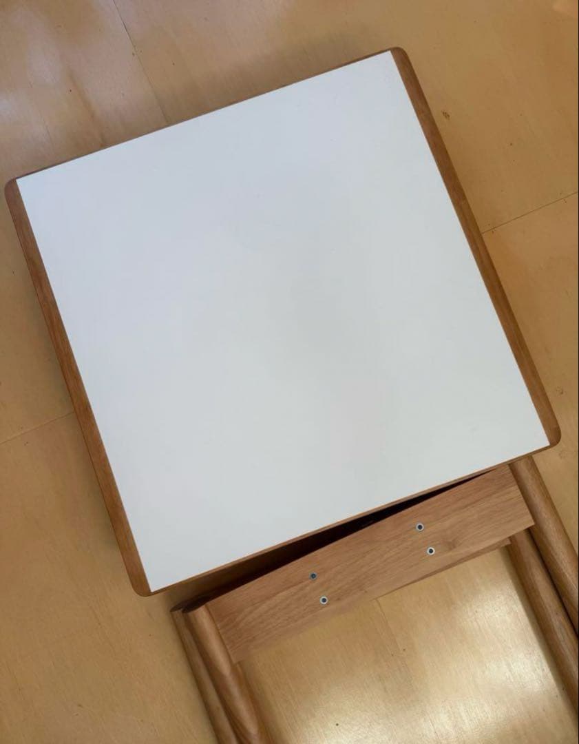 【エンゼルさん専用】無印良品 木製テーブル 70×70cm メラミン天板