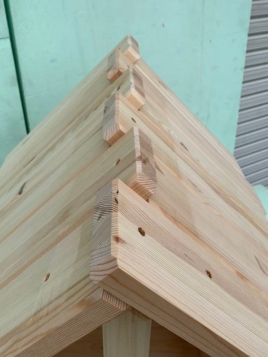 屋外対応 小型犬、中型犬用 犬小屋 無塗装仕様