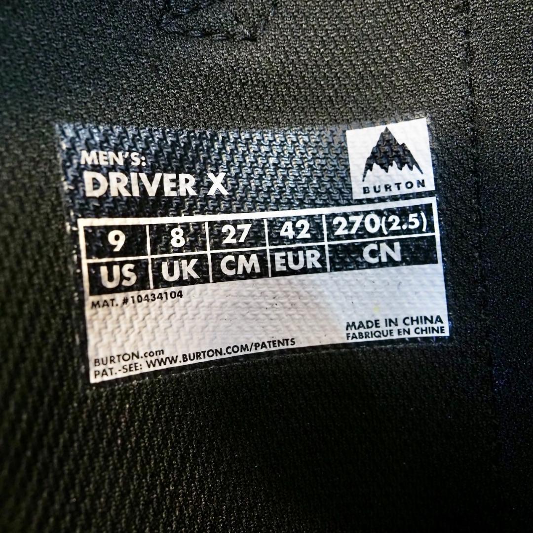 BURTON D X 27cm　バートン　ドライバーX 2025モデル