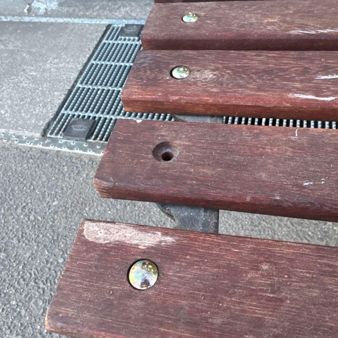 t*o様 ハートの装飾　木製ベンチ