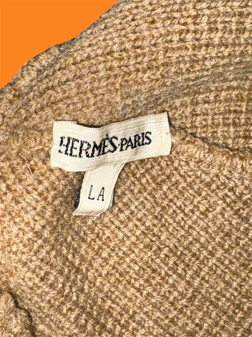 HERMES エルメス カシミヤ ニット帽 ビーニー 『 Hロゴ 』マルジェラ期