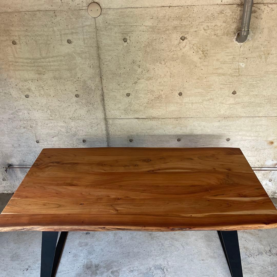極美品　天然木　ダイニングテーブル　ミッドセンチュリー　インダストリー