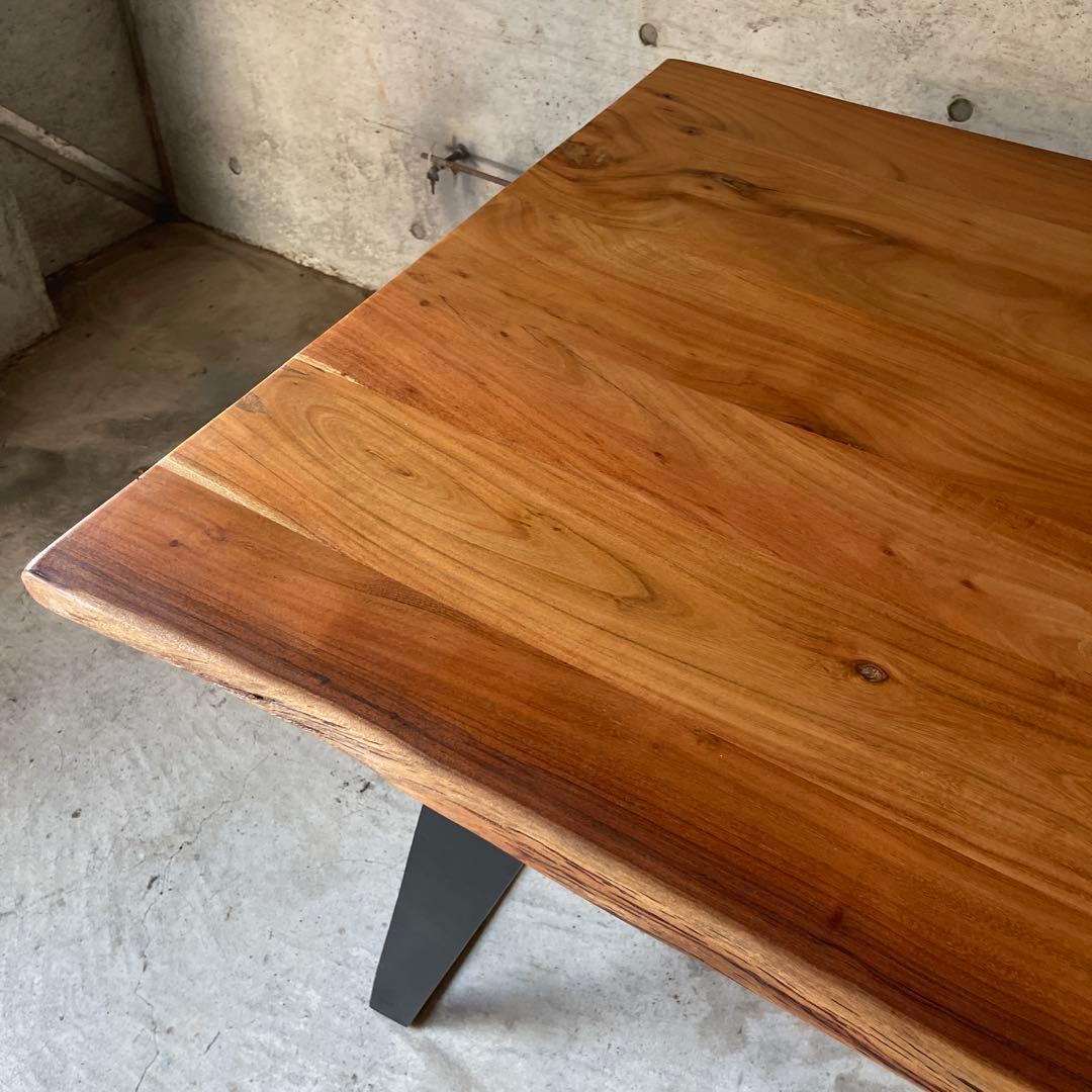 極美品　天然木　ダイニングテーブル　ミッドセンチュリー　インダストリー