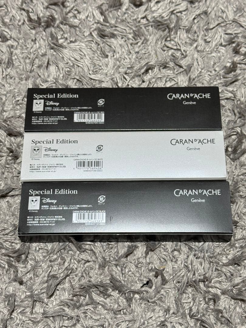 【特別版】CARAN D'ACHE Disney 特別版ボールペン 3本セット