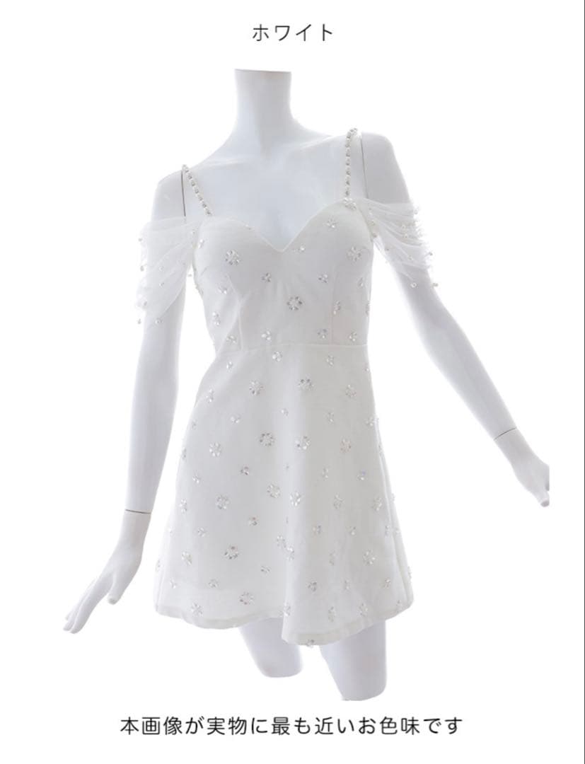 jewels ビジューAラインドレス