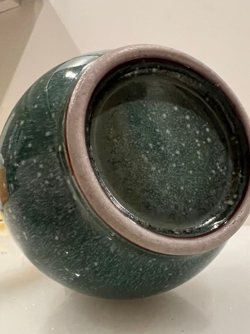 中国明清朝 の鈞窯瓶　中国骨董　古美術　唐物　中国美術品　青磁 ★ 江戸骨董