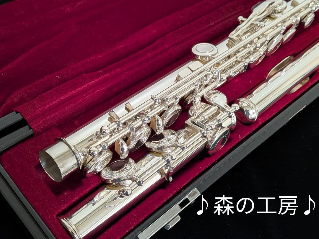値下げ‼️中古フルート専門店‼️銀メッキ ヤマハフルートYFL211SⅡ Eメカ