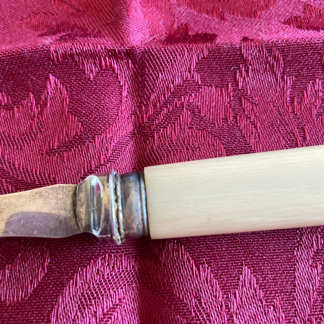 イギリスアンティーク　シルバー　サービングナイフ＆フォーク