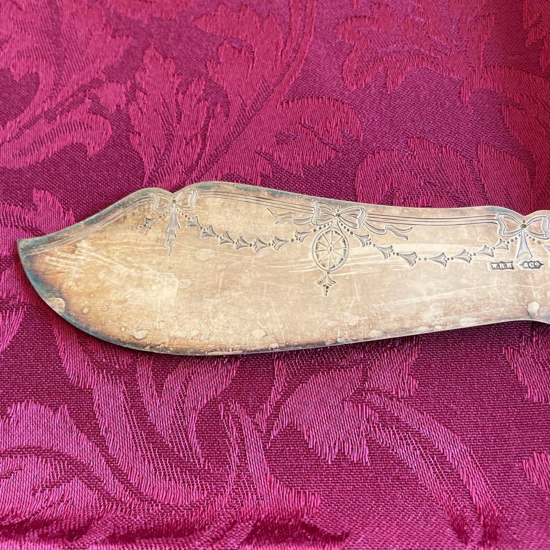 イギリスアンティーク　シルバー　サービングナイフ＆フォーク