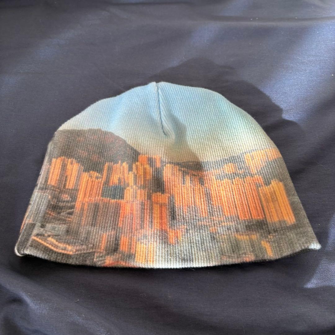 shury 風景プリント ニット帽