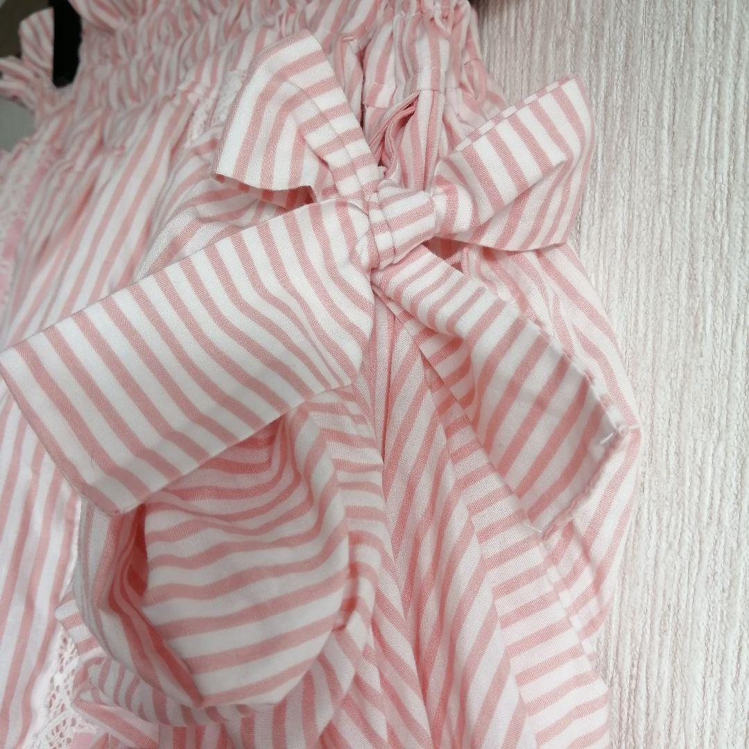 morphose メタモルフォーゼ ピンク ストライプ スカート