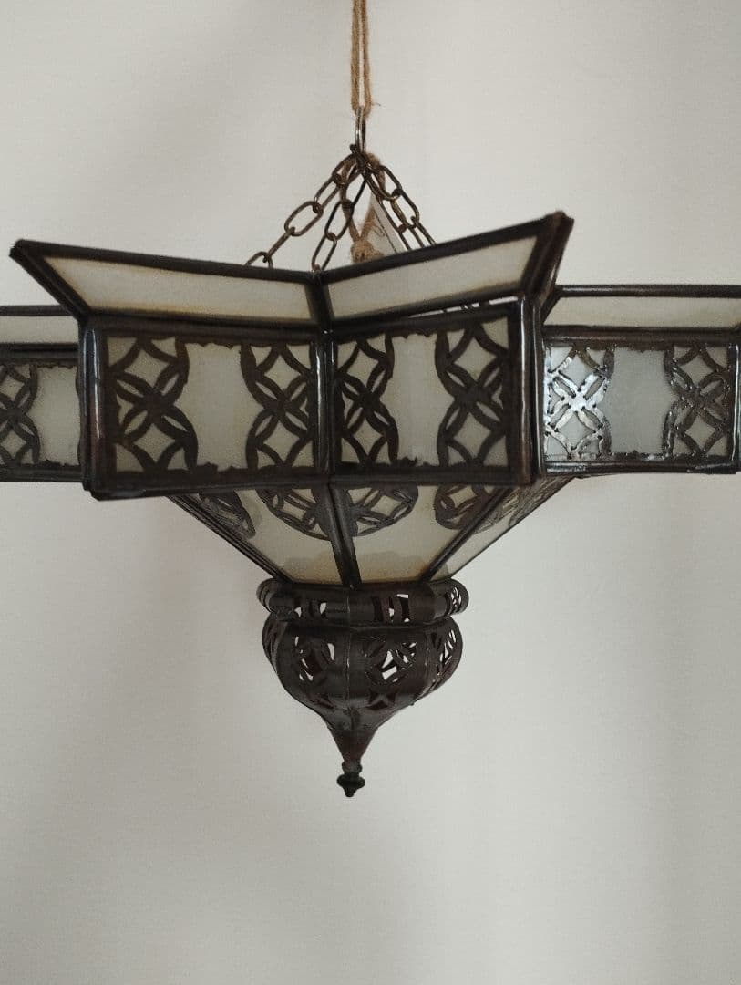 ビンテージ　モロカンランプ　アイアンランプ