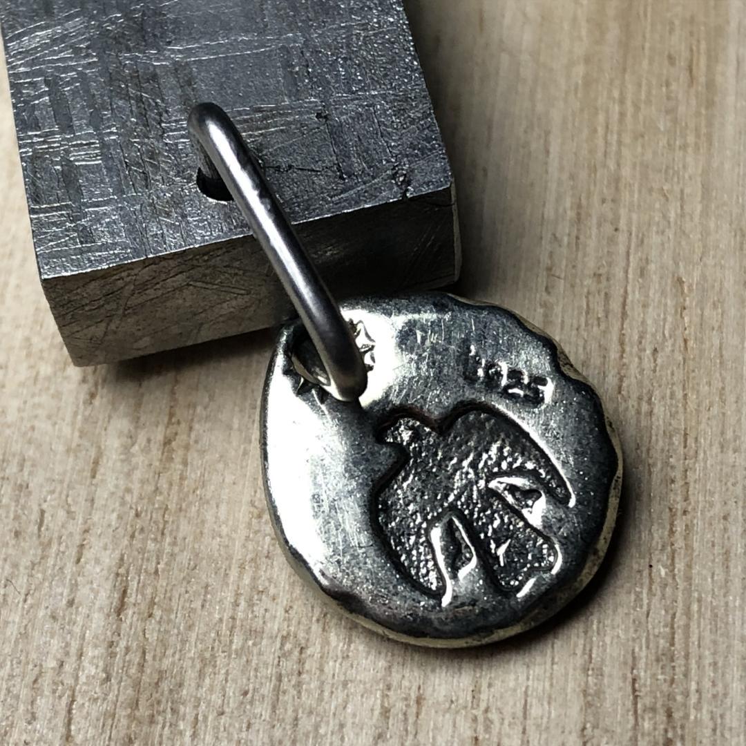 ムオニオナルスタ隕石　メッキ処理済み　ペンダントトップ　 鉄隕石　重さ約31ｇ