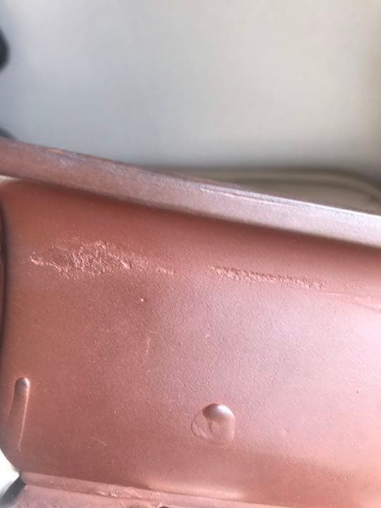 盆栽鉢　時代古色有尚古堂型盆栽鉢中品隅入り雲足20x15.5x10cm豊蘭製陶製