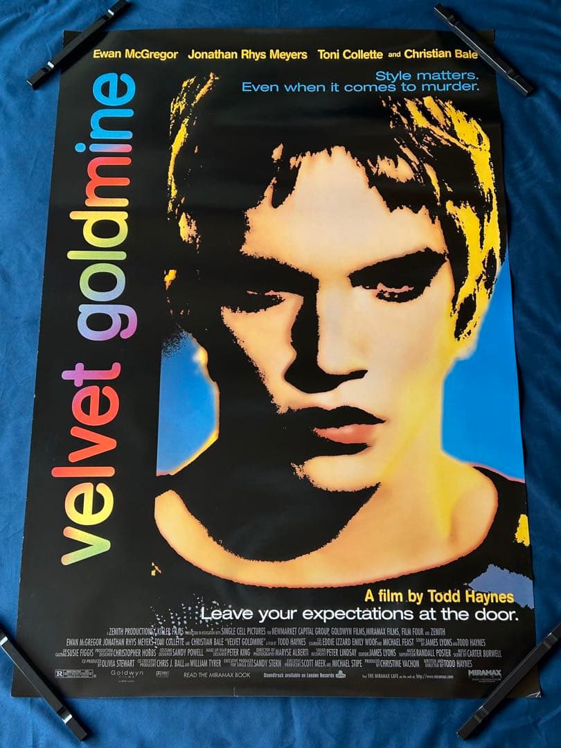 ベルベット・ゴールドマイン　USオリジナル映画ポスター