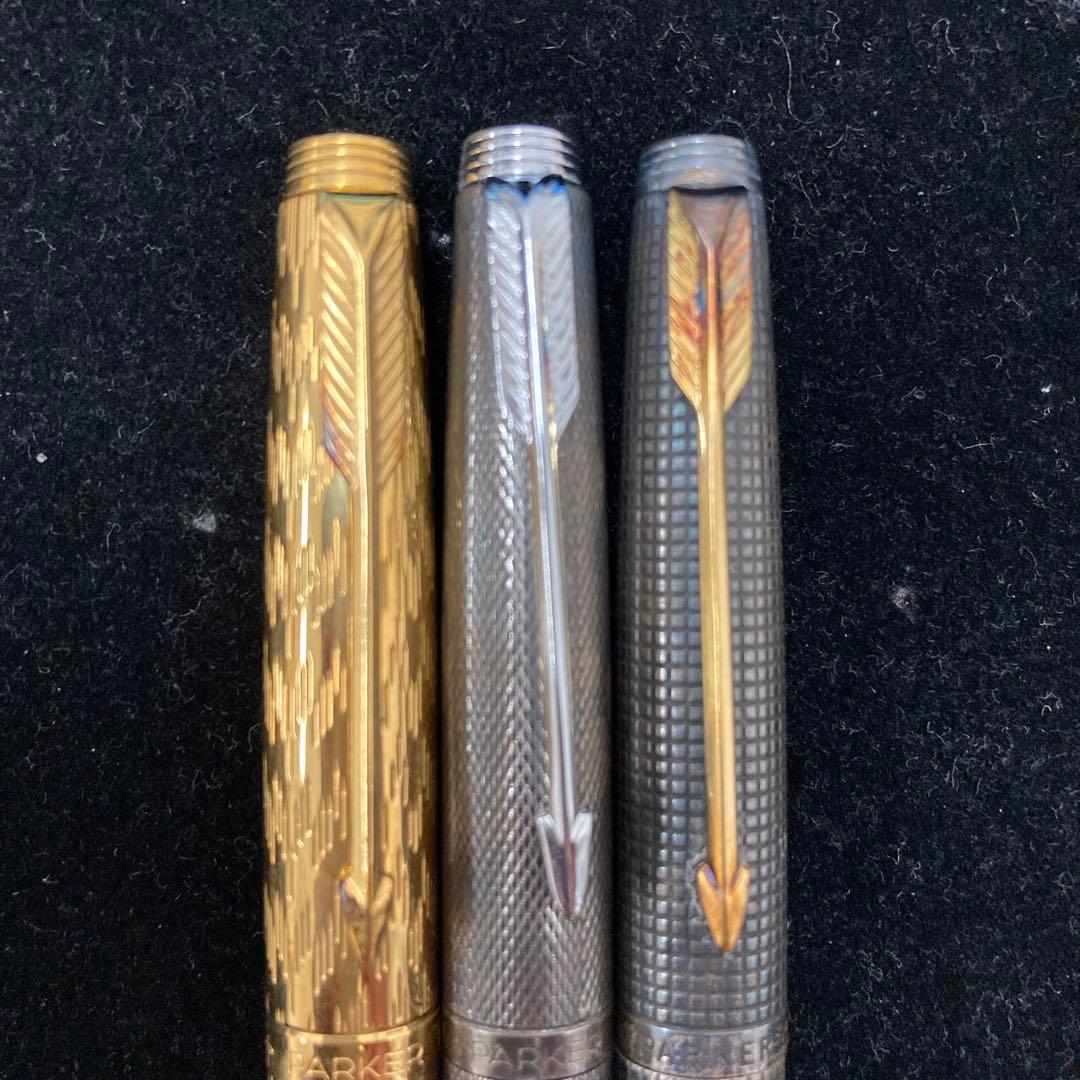 d*9様 パーカー 万年筆 3点おまとめ ペン先14K 14金