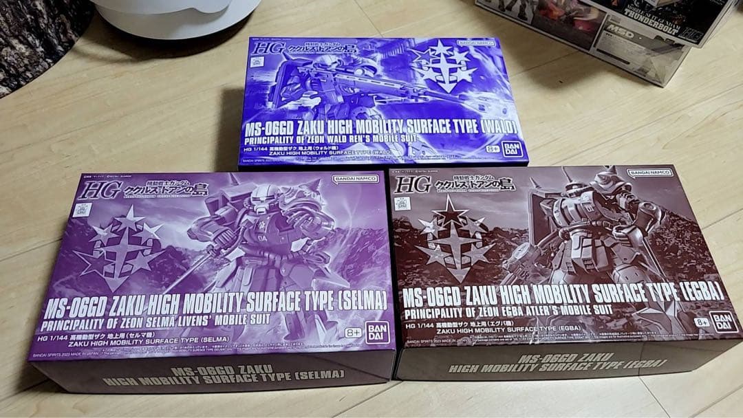 HG 1/144 高機動型ザク 地上用 ウォルド機 セルマ機 エグバ機