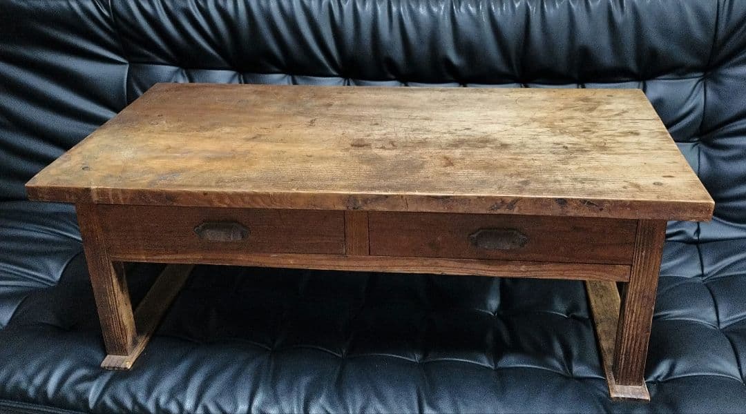 アンティーク 机 一枚板 レトロ 古道具