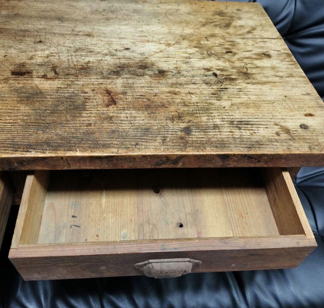 アンティーク 机 一枚板 レトロ 古道具