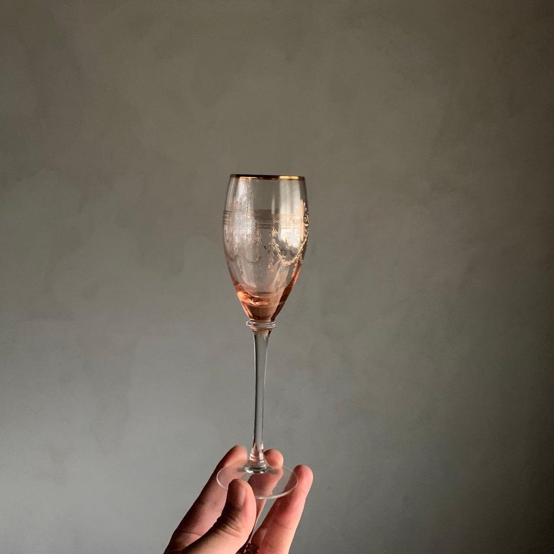 シェリーグラス 古道具 アンティーク ガラス グラス