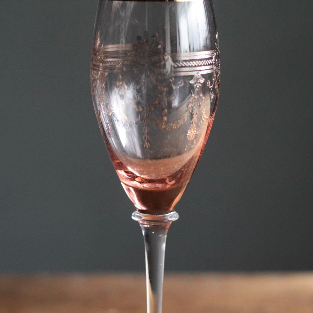 シェリーグラス 古道具 アンティーク ガラス グラス