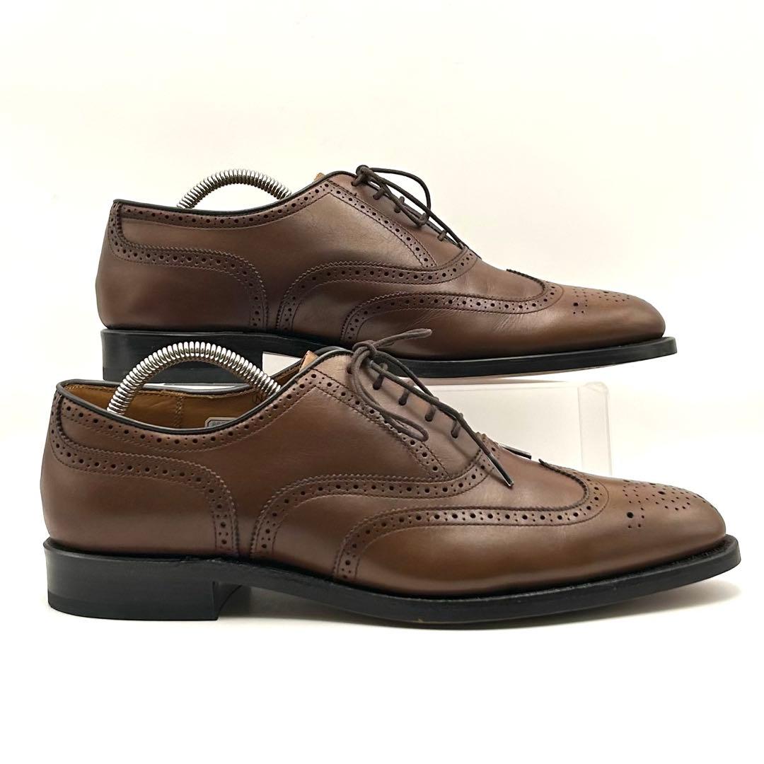 極美品✨ REGAL 【25㎝】 ビジネス ウィングチップ レザー ブラウン