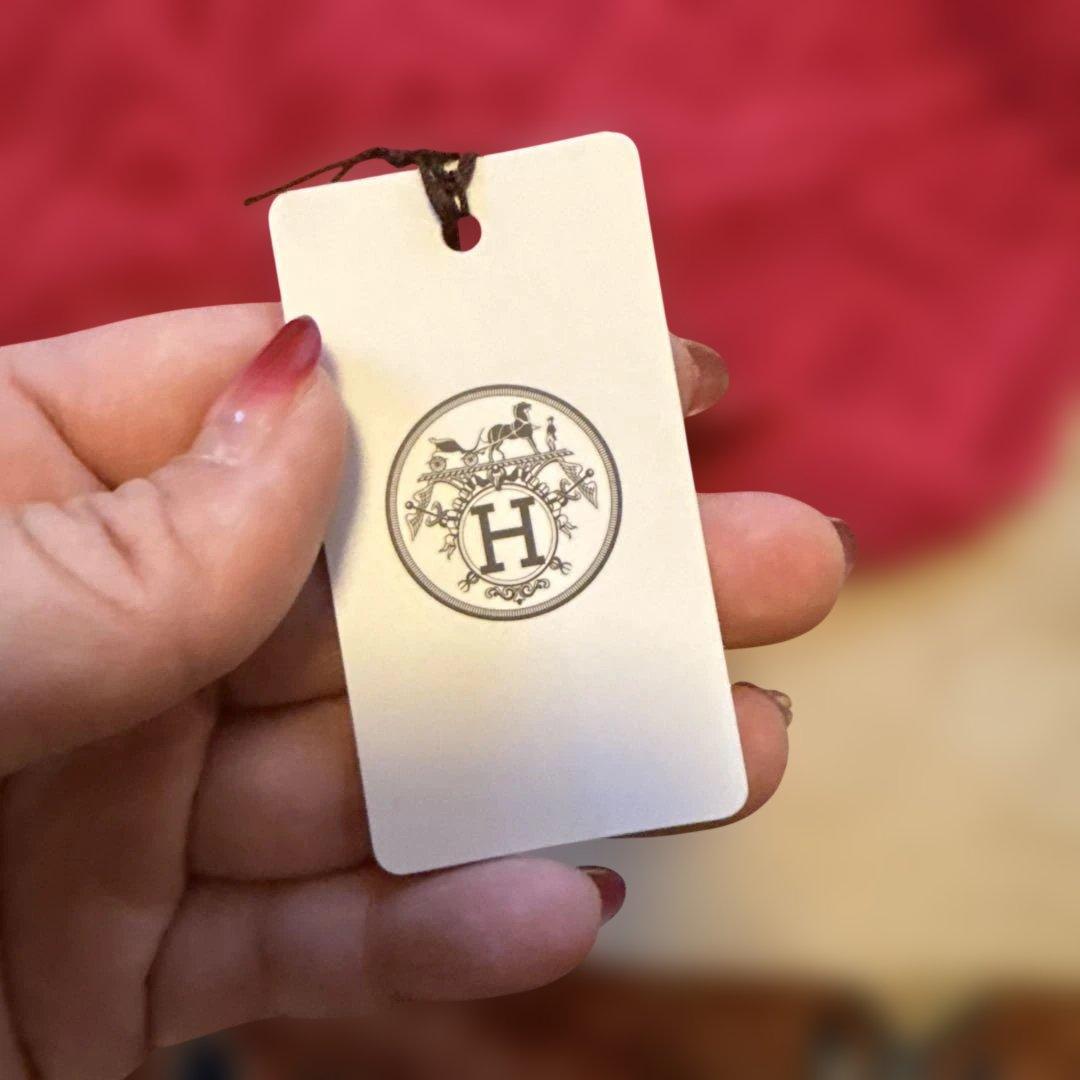 タグ付きHERMES タオルハンカチ　箱・紙袋付き