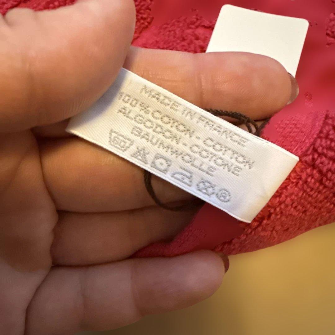 タグ付きHERMES タオルハンカチ　箱・紙袋付き