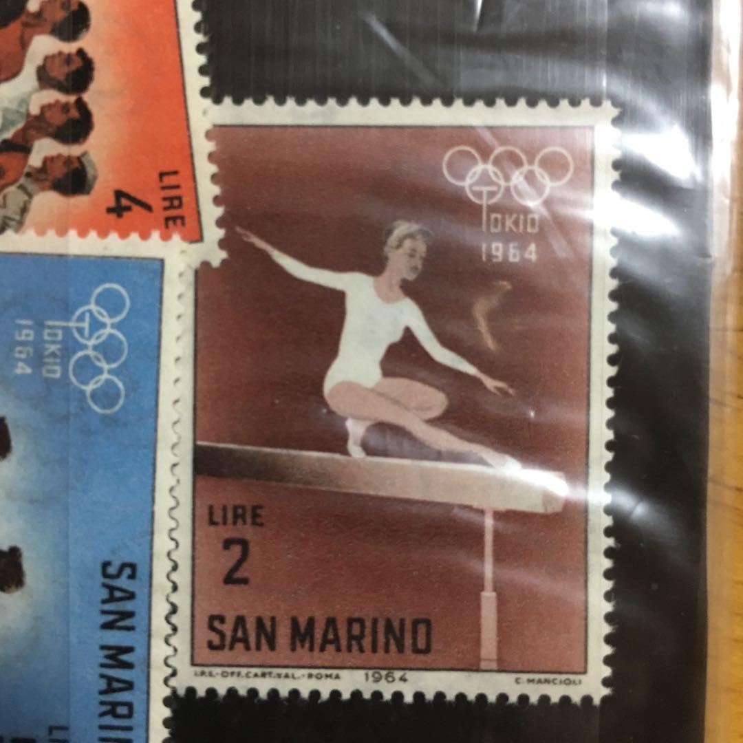 東京オリンピック記念切手5種 サンマリノ 未使用切手 東京切手センター