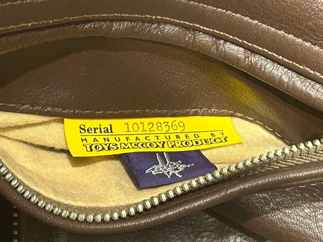 トイズマッコイ　シングルライダースジャケット ホースハイド　ブラウン　38