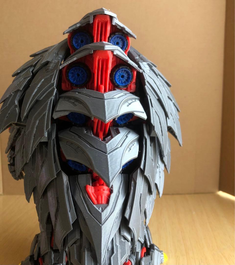 SHANJINL 3D印刷机械ymakr3D組み立て模型-24CM 機械ガメラ