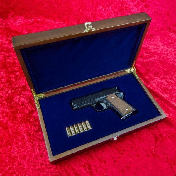 デトニクス45 (コンバットマスター) 専用 木製高級化粧箱　※希少なワンオフ品