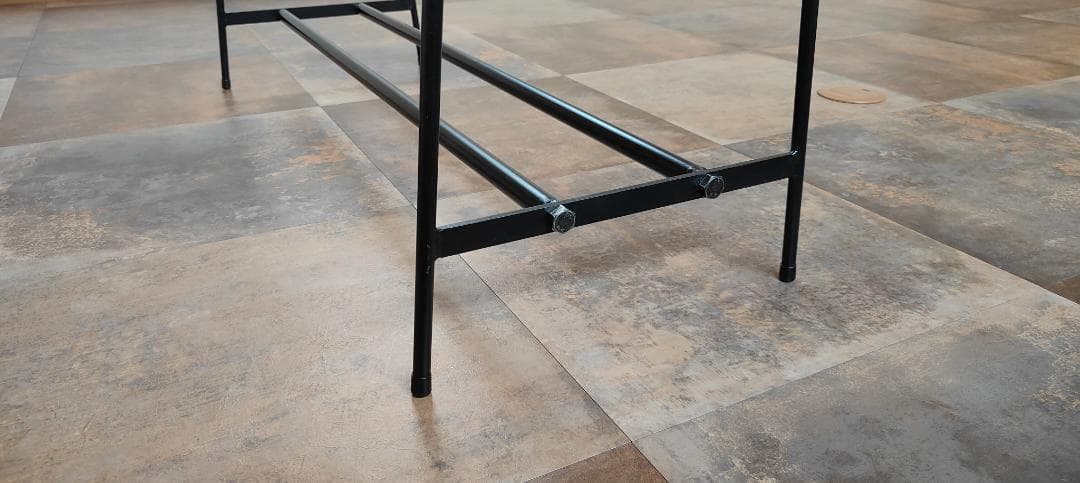 アイアン ハンガーラック 下段２本 店舗什器 分解 スチール 展示 棚 仕入れ