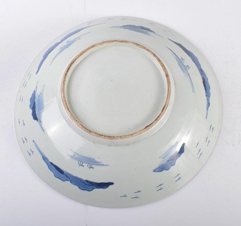 伊万里焼　古伊万里　山水文大皿　飾皿　直径40cm V　R3581C