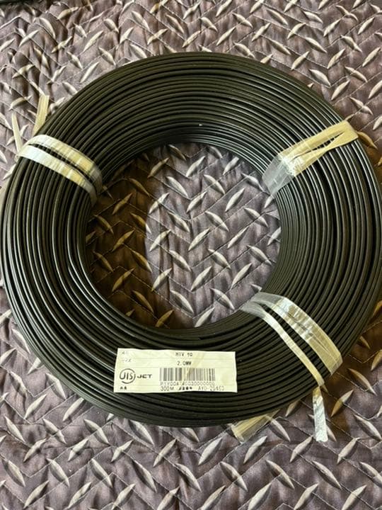 HIV 2.0mm 単線　電線　ケーブル　300m