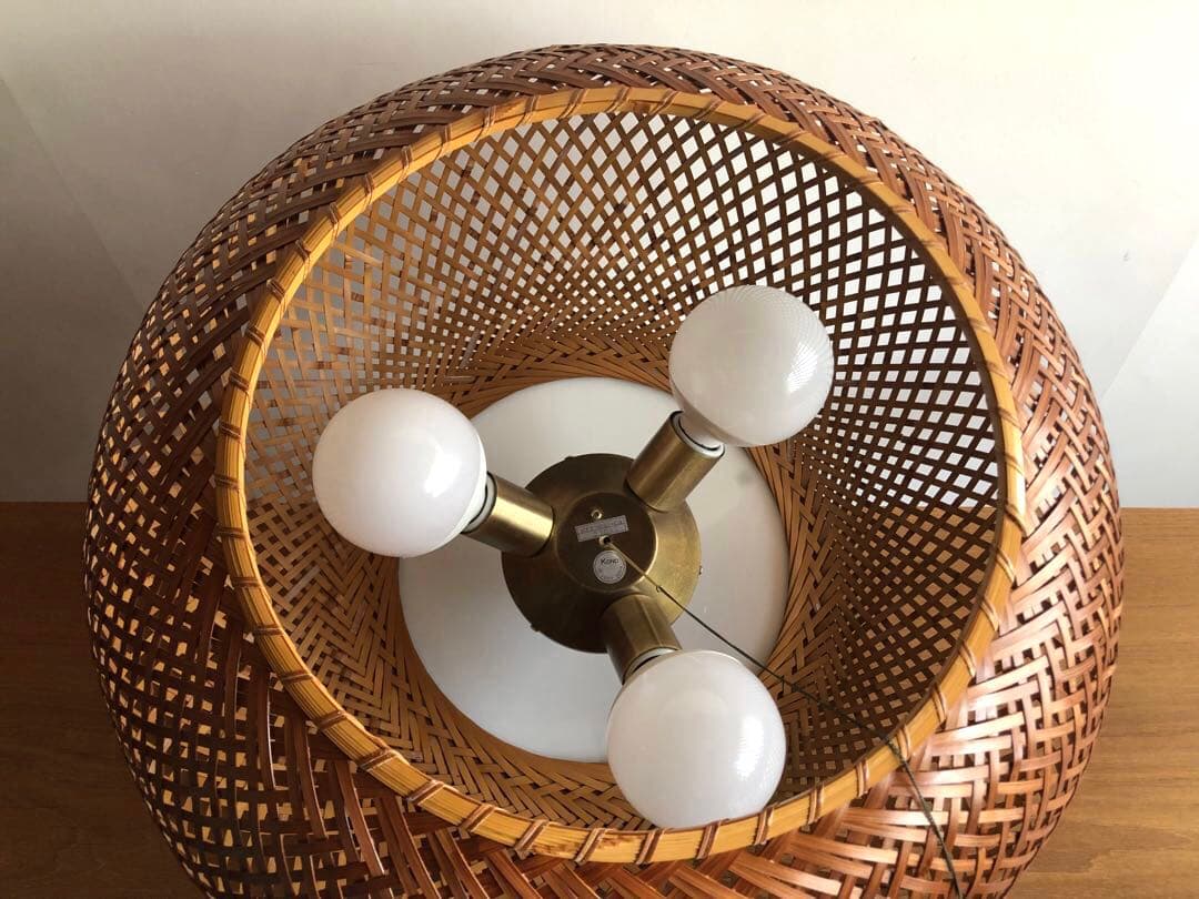 近藤昭作 竹のあかり ヤマギワ ペンダントライト 照明 ヴィンテージ 古民家