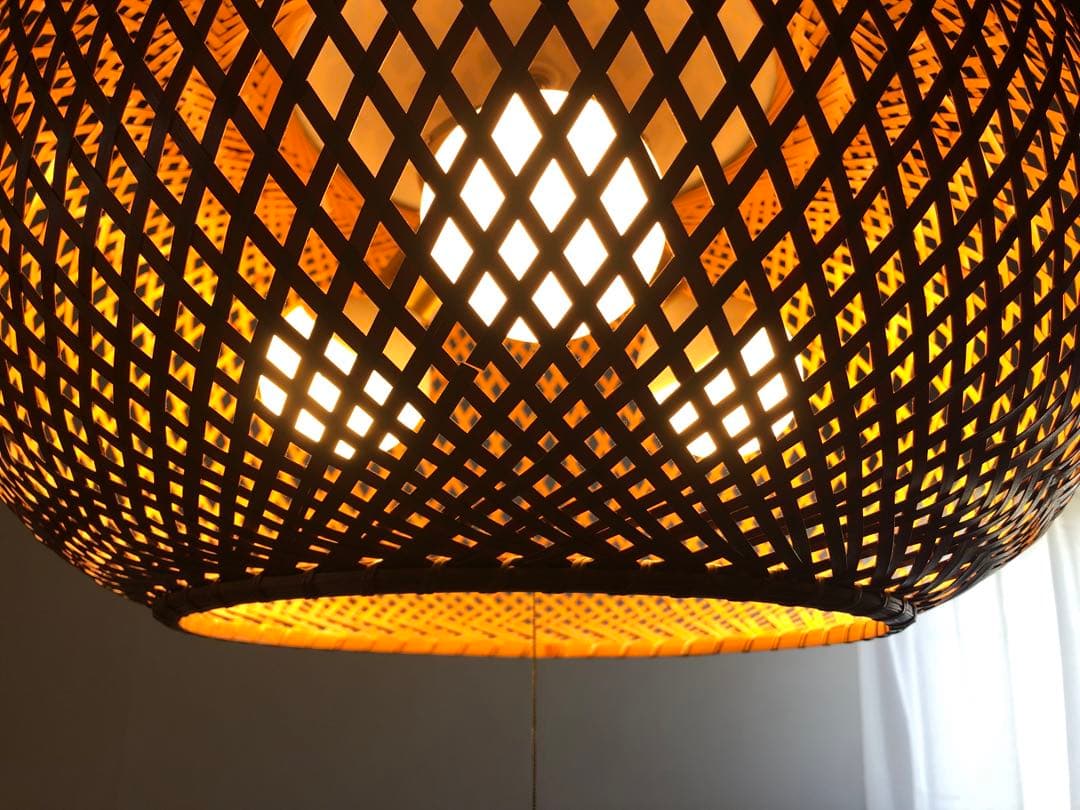 近藤昭作 竹のあかり ヤマギワ ペンダントライト 照明 ヴィンテージ 古民家