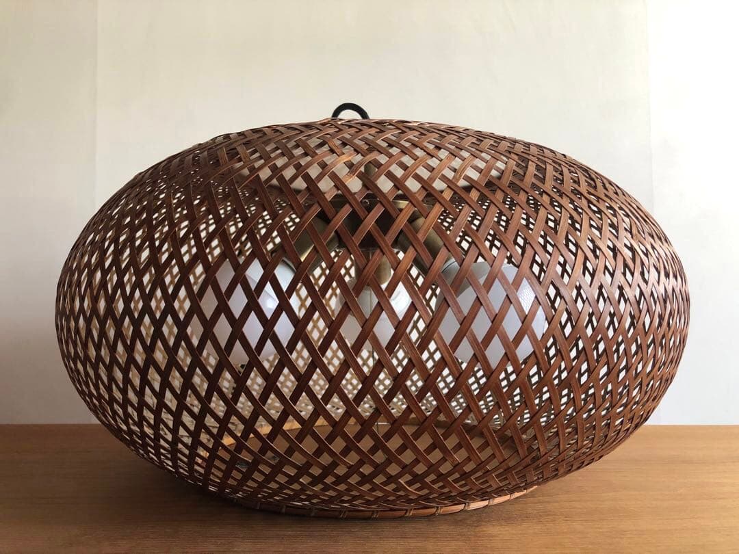 近藤昭作 竹のあかり ヤマギワ ペンダントライト 照明 ヴィンテージ 古民家