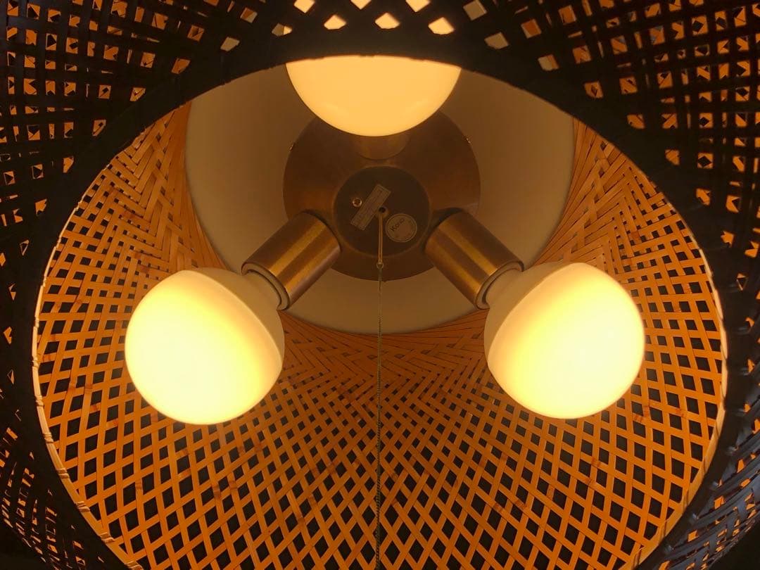 近藤昭作 竹のあかり ヤマギワ ペンダントライト 照明 ヴィンテージ 古民家