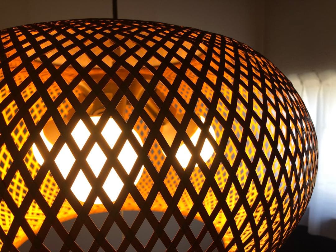 近藤昭作 竹のあかり ヤマギワ ペンダントライト 照明 ヴィンテージ 古民家