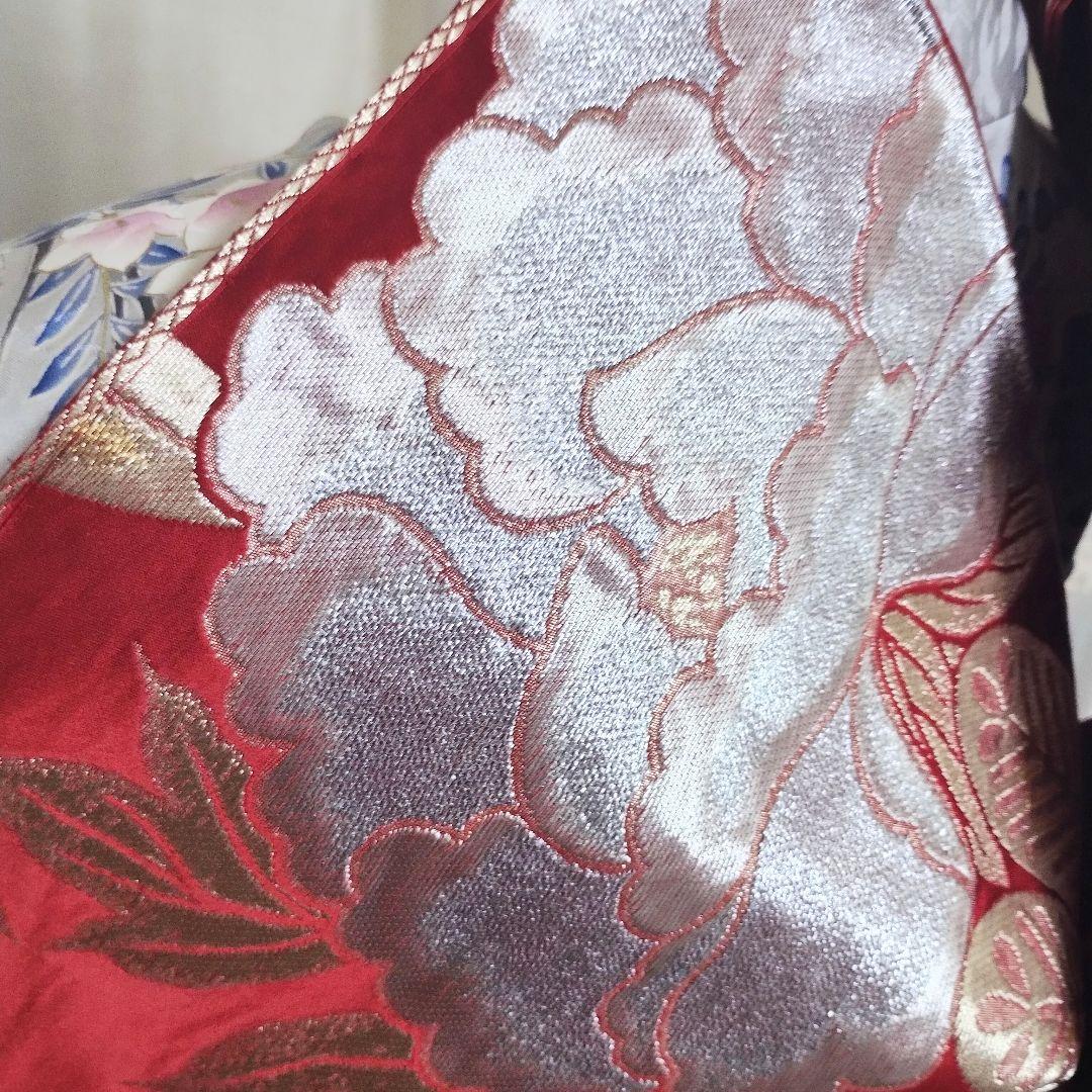 成人式正絹振袖フルセット　シルバー　豪華　華やか　清楚　上品　お嬢様