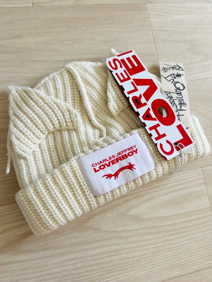 Charles Jeffrey LOVERBOY ニット帽 ホワイト【男女兼用】