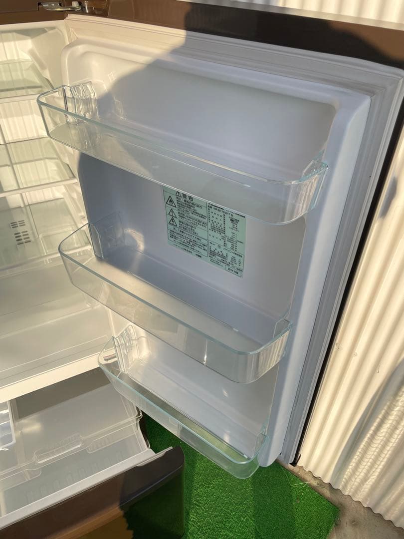 845 パナソニック 168L大きめ2ドア冷蔵庫 ブラウン 一人暮らし 単身