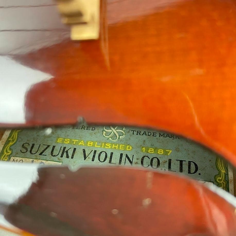 極美品●鈴木バイオリン● No.19 4/4 1960-70年製 青ラベル 極虎