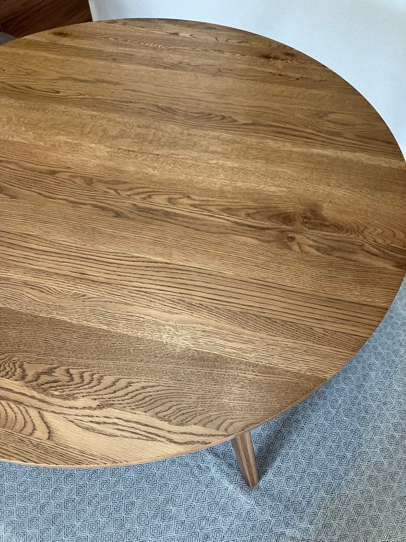 unicoウニコ＊ADDAYアディラウンドダイニングテーブル【ウレタン塗装】